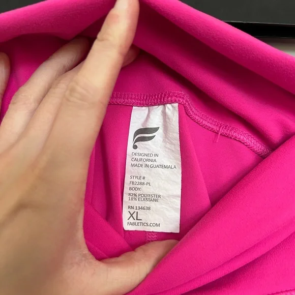 Fabletics Hot Pink Athletic Shorts - Picture 4 of 4
